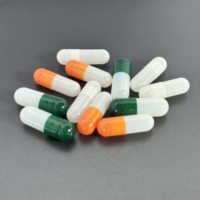 Capsules végétariennes vides colorées personnalisées taille 00 0 coque de capsule de gélatine vide dure