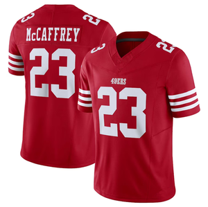 Nuevo Modelo de Tercera Generación San <span class=keywords><strong>Francisco</strong></span> # 13 Purdy # 23 McCaffrey # 54 Camisetas de Fútbol Americano Warner Cosidas de Primera Calidad - Product Image 2