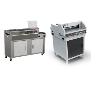 Birlikte satış rezerv fiyat kombinasyonu yapışkanlı ciltleme makinesi C20 elektrik kağıt kesici G450VS + - Product Image 1