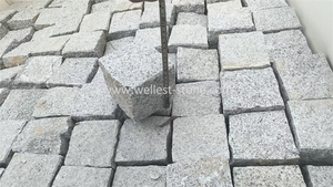 Đường lái xe paver grey Granite lát đá Granite Granite 10x10 Cobble đá Cubic công viên Patio gạch - Product Image 6