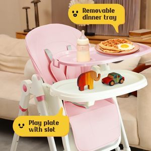 Silla Alta Mecedora para Bebés con Diseño Chino, Plegable, de Plástico, para Uso en Interiores y Exteriores, en Cocina, Dormitorio, Hotel, Escuela, Parque - Product Image 4