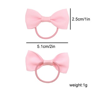 Soft <strong>Elastic</strong> Baby Hair <strong>Bows</strong> Gentle No Pull Hair Ties for Newborn Infant Girls Small Ribbon Knot Daily Use Accessories - Product Image 6