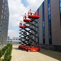 Mini máquina de elevación de Material de construcción de elevación autopropulsada de China 300Kg/450Kg/1000Kg 1,5x1m Tamaño de Mesa 1 año de garantía Núcleo del motor - Product Image 4