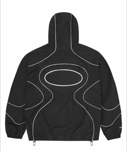 <span class=keywords><strong>Tuta</strong></span> Sportiva Personalizzata con Giacca a Vento Riflettente 3M in Nylon, Felpa con Cappuccio e <span class=keywords><strong>Pantaloni</strong></span> da Jogging in Nylon per <span class=keywords><strong>Uomo</strong></span> - Product Image 4