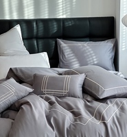 Vente en gros satin 100% coton 400TC parure de lit de luxe lot de draps en coton