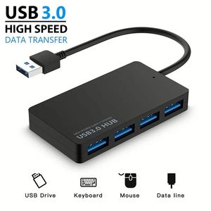อะแดปเตอร์ฮับ USB 3.0 แบบ 4 พอร์ต พกพาสะดวก ขยายพอร์ตข้อมูลสำหรับแล็ปท็อป อุปกรณ์มือถือ รองรับการใช้งานอีเธอร์เน็ต - Product Image 5