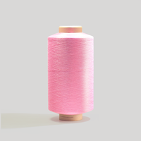 Fil à tricoter DTY 100% polyester coloré en gros, teint en masse, pour vêtements et textiles de maison