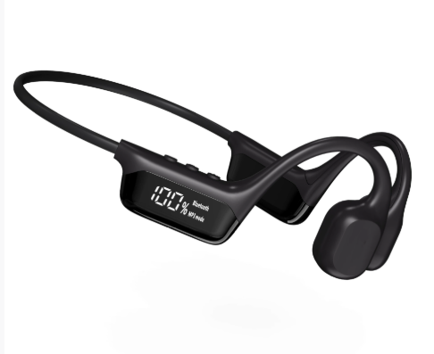 Swimming Headphones Soft Silicone, IP68 Waterproof Bone Conduction Headphones, 16GB MP3 Player & BT 5.0 Wireless Sport Earbud