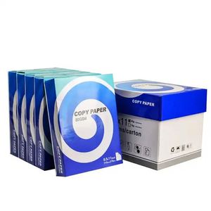 Papier d'impression en pâte de bois en gros, A4, multi-usages, blanc, pour bureau, 500 feuilles, format lettre, papier copie - Product Image 1