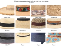 Chapeau de soleil cloche de luxe en raphia naturel pour femme, style bob en paille crochetée, avec logo personnalisé – Vente en gros