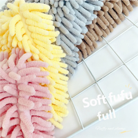 Super Absorbent Cute Animal Chenille Hand Towels Soft Quick Dry Hanging Chenille Towel for Kitchen and Bathroom