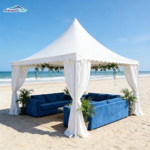 Tente de réception en PVC de haute qualité pour événements, mariages, salons professionnels, pagode extérieure, <span class=keywords><strong>barnum</strong></span>, tente de mariage, 3x3m, 4x4m, 5x5m - Product Image 6