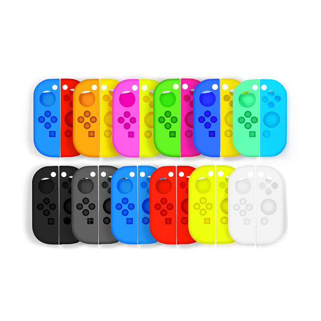 Anti-Slip Silicone Rubber Skin Guard Case for Nintendo Switch / Switch Oled Joy-Con Controller Protector Protective Cover