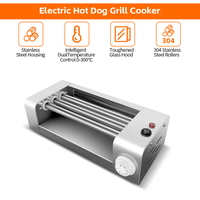 Nouvelle vente flash : Grille à hot-dogs à haute efficacité, machine à griller les hot-dogs, adaptée à l'utilisation en restaurant