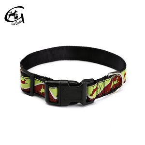 Hebilla de nailon de tela a juego, conjunto de correa personalizable con Clip de diseñador para gato, <span class=keywords><strong>collar</strong></span> de perro de lujo para entrenamiento de mascotas - Product Image 6