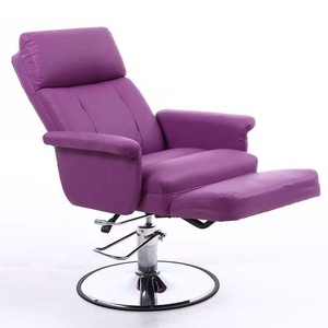 Fauteuil de salon inclinable violet, lit de soin facial, fauteuil de traitement avec repose-pieds pour extension de cils, studio de beauté - Product Image 5