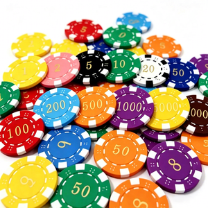 Fichas <span class=keywords><strong>de</strong></span> Póker con Logotipo Personalizado Grabadas con Láser para <span class=keywords><strong>Casino</strong></span>, Tienda <span class=keywords><strong>de</strong></span> Regalos, Venta al por Mayor y Menor, para Uso en Mesas <span class=keywords><strong>de</strong></span> Juego - Product Image 2