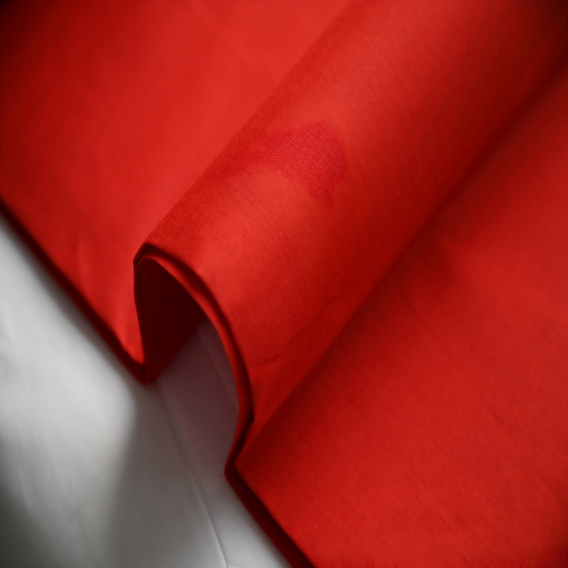 7# 100% Polyester Fabric Red Color Medium Weight Other Wide Stretch Shrink-Resistant Dyeing Pattern Yarn Fabric Clothing Suit