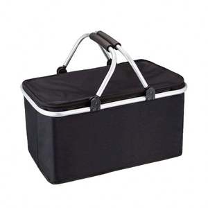 Cesta de Compras Plegable de Tela y Aluminio para Supermercado, Moderna y Plegable - Product Image 1