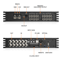 AudioWinner T1216.12D Original Design Classe D Amplificateur de voiture DSP 12 pouces Audio 16 canaux Égaliseurs équipés 2 canaux