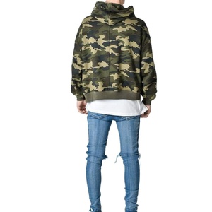 Pull à capuche large pour hommes, vêtement de rue surdimensionné, solide, bonne qualité, avec motif Logo personnalisé, collection hiver 2021 - Product Image 3