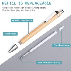 High Quality Eco-Friendly Bamboo Wood Ballpoint <b>Pen</b> Custom Logo Laser Engraved Bamboo <b>Pens</b> Environmental Friendly <b>Pens</b> for Event - Product Image 5