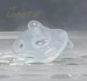 Longtai Siliconate Baby Sleep Night Boca Blanco Frosted Orthodontic Dummies Soother Chupete prematuro para recién nacido - Product Image 5