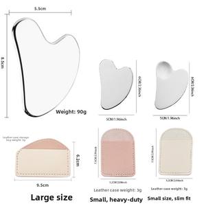 Herramienta de raspador de músculo Gua Sha de acero inoxidable, tabla de raspador de masaje para terapia física de tejido cicatricial - Product Image 5