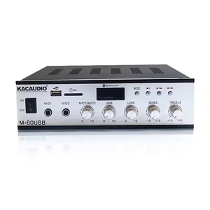 M-60USB ระบบดนตรีพื้นหลัง2ช่อง60W ระบบเสียงเครื่องขยายเสียงขนาดเล็ก PA - Product Image 1