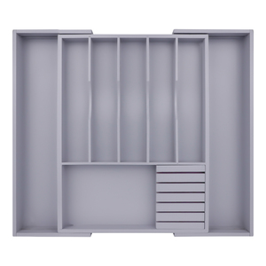 Organizador de cocina de madera de bambú HOSTK, soporte extensible para utensilios, bandeja para cubiertos, divisor, cajón de cubiertos, <span class=keywords><strong>bolsa</strong></span>, vajilla, artículos diversos - Product Image 4