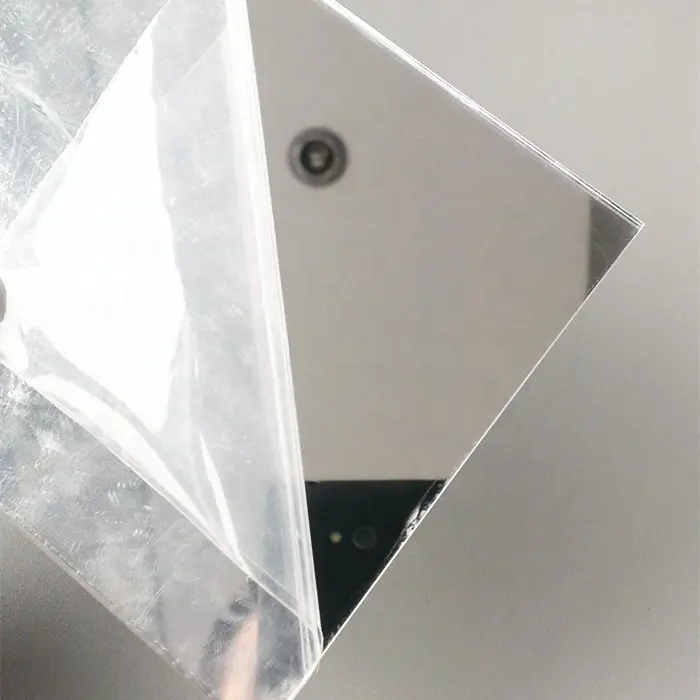 adhesive acrylic mirror sheet plastic acrylic mirror sheet 1.8mm thick mirrored acrylic plastic