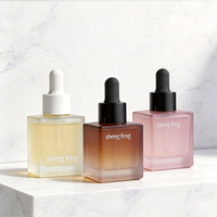 Flacon compte-gouttes en verre OEM personnalisé de 50 ml avec compte-gouttes hermétique pour sérum nettoyant visage, marque privée, soins personnels haut de gamme
