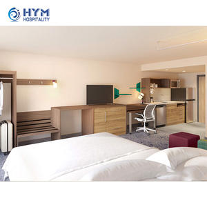 Ensembles de meubles de chambre à coucher d'hôtel en bois solide Modern <span class=keywords><strong>Hyman</strong></span> Home 2 pour centres de villégiature et 2 suites - Product Image 4