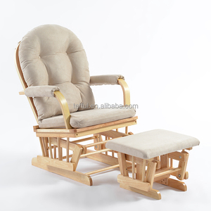 Fauteuil à bascule moderne en bois avec fonctions inclinables et réglables portables pour salon - Product Image 3