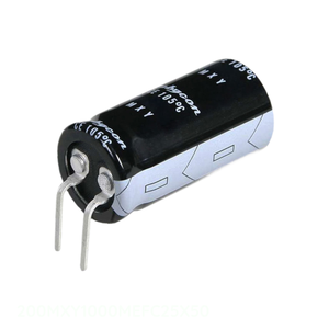 Condensateur à traversée de trou autorisé par le distributeur, CAP ALUM 1000UF 20% 200V RADIAL 1000 uF 200MXY1000MEFC25X50 - Product Image 1