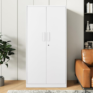 モダンな2ドア垂直スチールファイル収納キャビネット防火防水ホームオフィスジム学校用 - Product Image 2