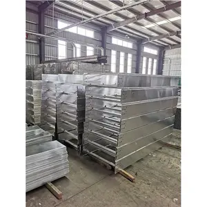 Outdoor Used Hot Dip Galvanized Cable Tray Cable Ladder Cable Trunking For Chemical Plant Factory Airport Construction Project