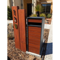 Boîte à colis en métal imperméable à transfert thermique, boîte à courrier et à colis pour livraison à domicile, porte arrière, rangement extérieur autonome
