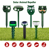 Répulsif Solaire Ultrasonique Haute Étanchéité à Lumière Clignotante pour Animaux, Vente en Gros Fabricant pour Ferme et Jardin
