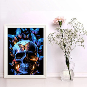 SONGWOOART Kit Personalizzati per Arte Mosaico 5D Nuova Collezione con Teschio <span class=keywords><strong>di</strong></span> Diamanti, Dipinti <span class=keywords><strong>di</strong></span> Paesaggi per Adulti e Bambini, Decorazione per la Casa - Product Image 2