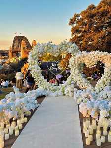YN Fast <strong>Delivery</strong> Wedding Arch Heart Shaped Arch with <strong>Flowers</strong> Backdrop White
