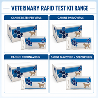 Direkt vom Hersteller: Schnelltest-Karte für Hunde gegen Hundepest, Parvovirus und Coronavirus, 3-in-1, 1 Jahr Garantie für Tierärzte