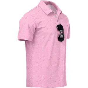 Men's Golf Clothing Animal Print Breathable Lightweight Seamless <b>Half</b> <b>Sleeve</b> Polo <b>Shirt</b> with Quick Dry Feature Spandex/Polyester - Product Image 1