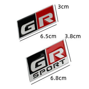 สติกเกอร์โลหะ 3 มิติ ตราสัญลักษณ์ GR Sport สำหรับรถยนต์โตโยต้า HV YARIS - Product Image 3