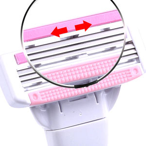 Maquinilla De Afeitar De Triple hoja para mujer, maquinilla De Afeitar con cabezal reemplazable y banda lubricante - Product Image 5