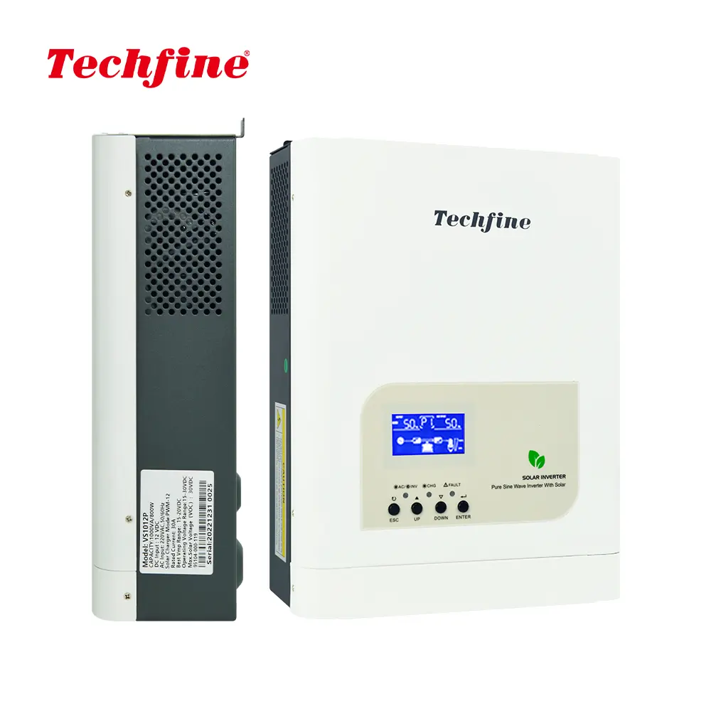 Techfine-sistema de energía Solar para el hogar, inversor híbrido de alta calidad sin conexión a la red, con MPPT integrado