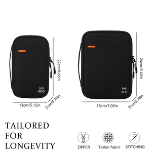 Nueva Llegada: Estuche Portátil <span class=keywords><strong>Impermeable</strong></span> para Tarjetas y Pasaportes, con Bloqueo RFID, Protege Documentos de <span class=keywords><strong>Viaje</strong></span> - Product Image 3