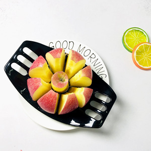 Stainless Steel Apple Slicer 8 Piece Fruit Divider With Plastic Handle For Kitchen Use - Product Image 4