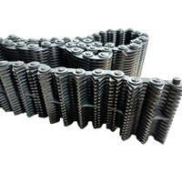 Chaîne silencieuse à contact latéral en acier SC3 4 5, chaîne à dents inversées à faible bruit pour l'automatisation de la production textile et l'entraînement des lignes de production