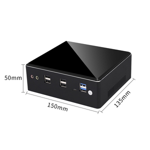 Mini computadora de escritorio ligera con AMD Ryzen R5 6600H Tipo-C Salida de 4K Red de ventilador inteligente Activación de encendido/apagado temporizado - Product Image 1
